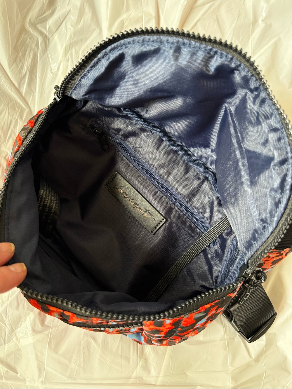 NEW! Free People Movement animal print quilted sling belt bag; sci fi leopard - Picture 15 of 16